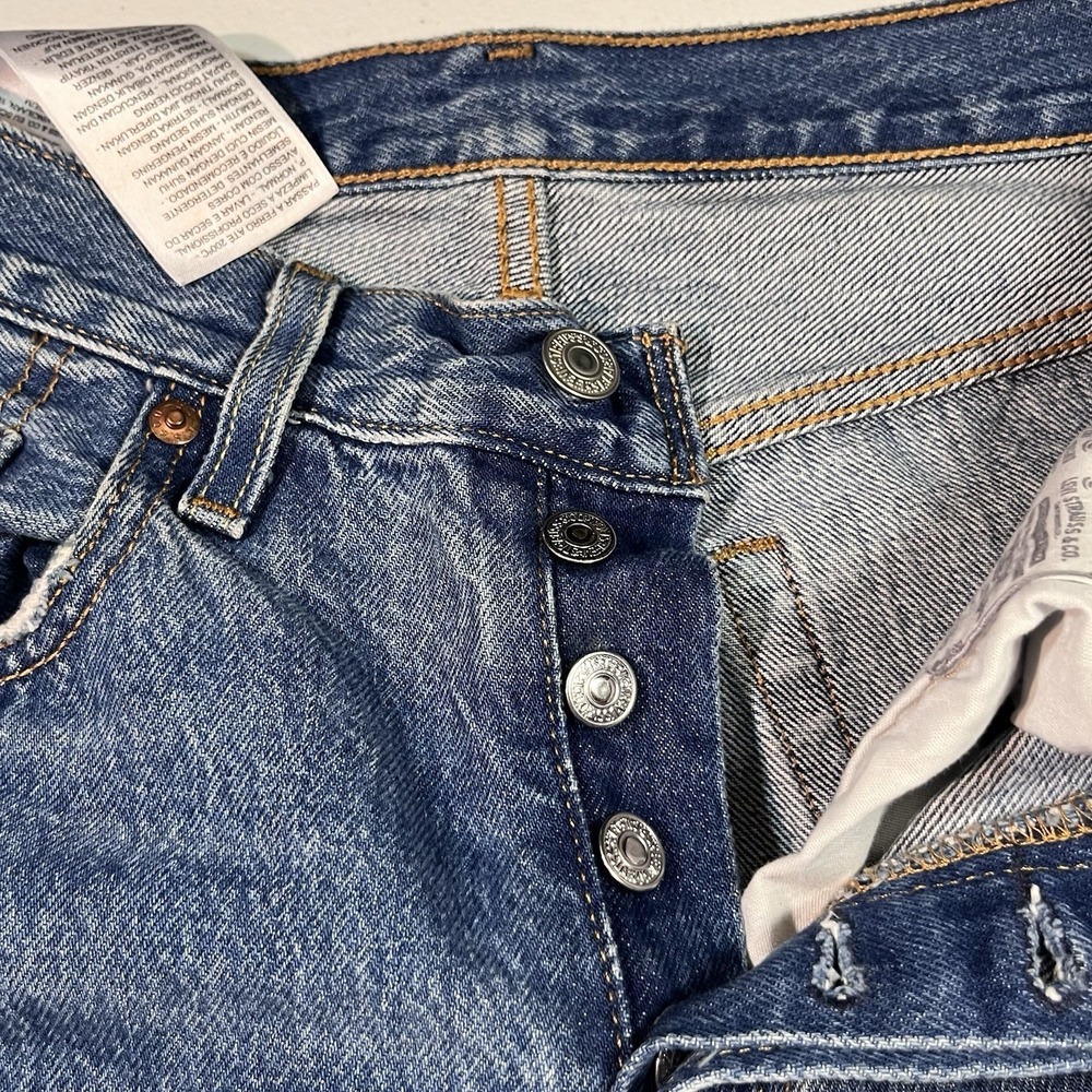 Levi's 501 Women's 27x26 Premium Denim Blue Jeans EUC No Size Tag - Picture 7 of 11